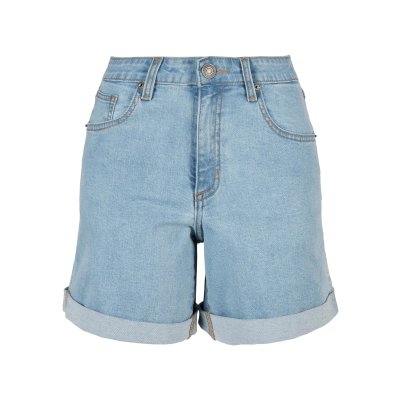 Organic Stretch Denim 5 Pocket Shorts Clearblue bleached