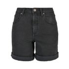 Organic Stretch Denim 5 Pocket Shorts Black washed