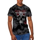Guns N Roses T-shirt Flower Skull Dip-Dye Grau