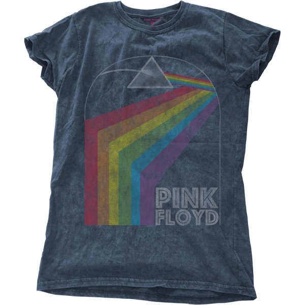 Pink Floyd Frauenshirt Prism Arch Snow Wash Blau