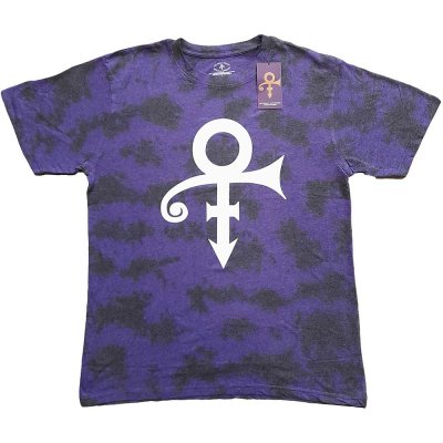 Prince T-shirt White Symbol Dip-Dye Purple