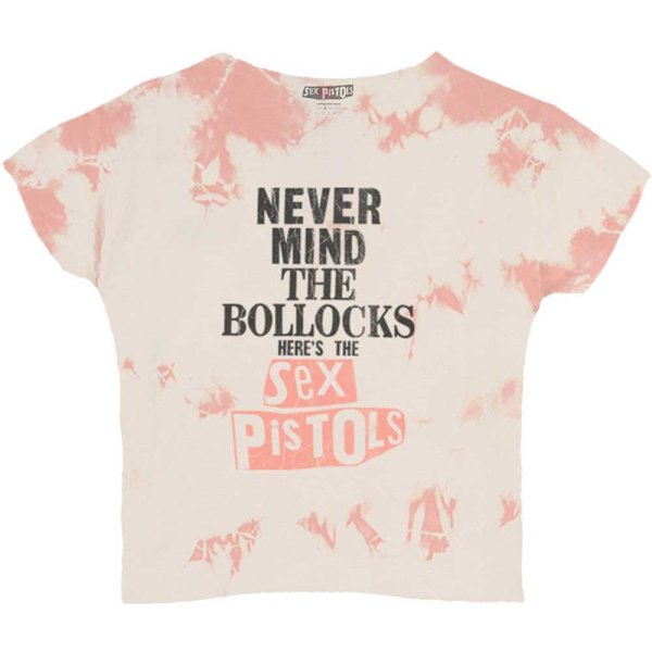 The Sex Pistols Frauenshirt Never Mind the Bollocks Dye-Wash Pink