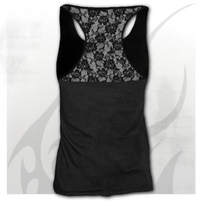 Spiral Top Gothic Elegance Racerback Lace