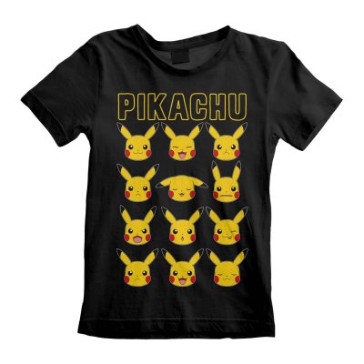 Pokemon Kindershirt 12-13 Jahre Pikachu Faces