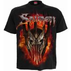 Lord Of The Rings T-Shirt Sauron Metall Tee Schwarz