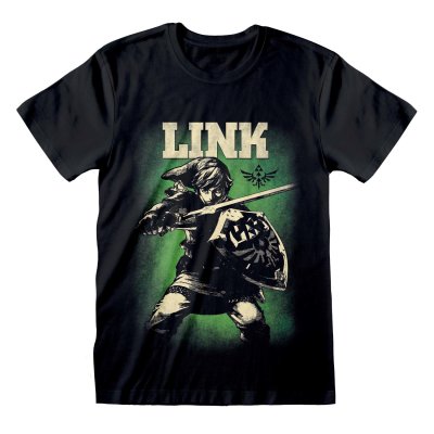 Legend of Zelda T-Shirt Link Hero of Hyrule Schwarz