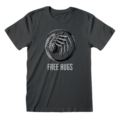 Alien Movie Franchise T-Shirt  Grau Unisex Free Hugs