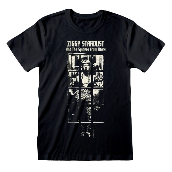 David Bowie T-Shirt  Schwarz Unisex Ziggy Stardust