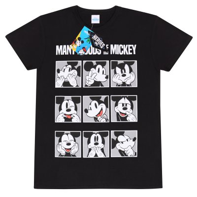 Mickey and Friends T-Shirt  Schwarz Unisex Many Moods of...