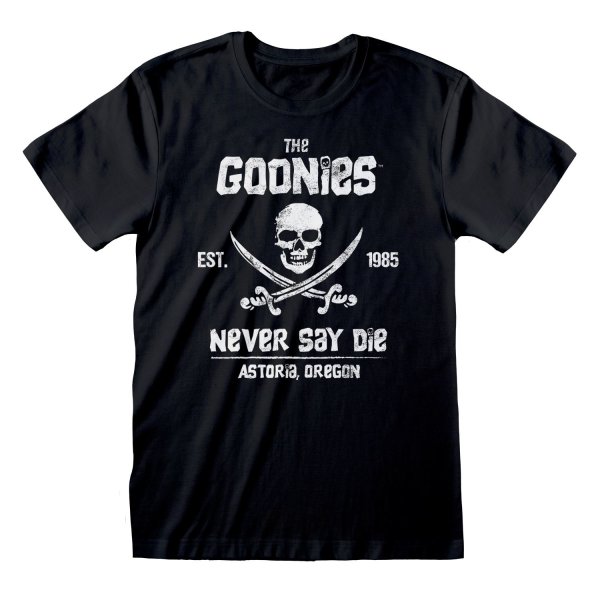 Goonies, The T-Shirt  Schwarz Unisex Never Say Die
