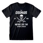 Goonies, The T-Shirt  Schwarz Unisex Never Say Die