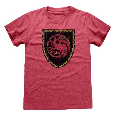 House Of The Dragon T-Shirt  Rot Unisex Targaryen Crest