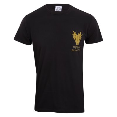 House Of The Dragon T-Shirt  Schwarz Unisex Emblem
