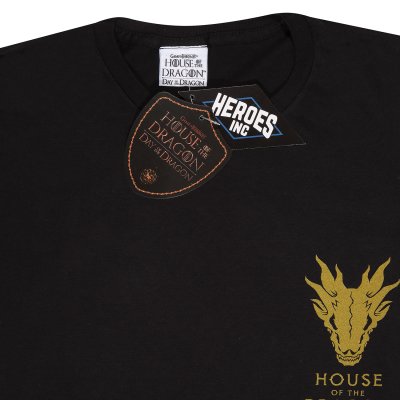 House Of The Dragon T-Shirt  Schwarz Unisex Emblem