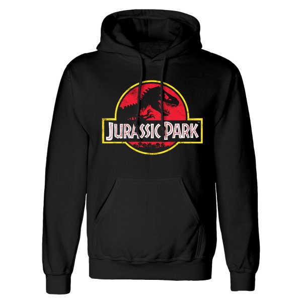 Jurassic Park Hoodie  Schwarz Unisex Classic Logo