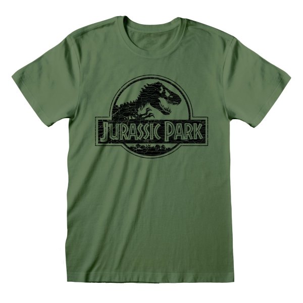 Jurassic Park T-Shirt  Grün Unisex Mono Logo