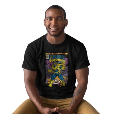 Marvel Comics T-Shirt  Schwarz Unisex Thanos Cover
