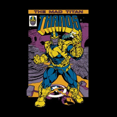 Marvel Comics T-Shirt  Schwarz Unisex Thanos Cover