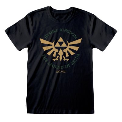 Nintendo Legend of Zelda T-Shirt  Schwarz Unisex Hyrule...