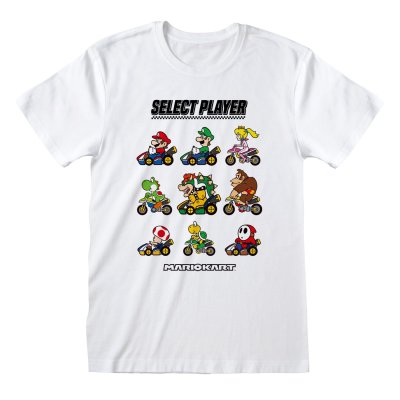 Nintendo Super Mario Kart T-Shirt  Weiß Unisex...