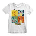 Pokemon T-Shirt  Weiß Kinder Unisex Squares