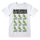 Pokemon T-Shirt  Weiß Unisex Many Moods Of Metapod