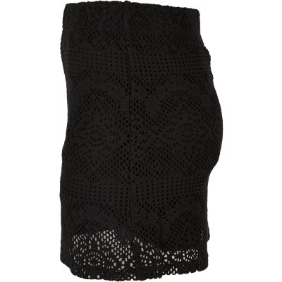 Ladies Crochet Lace Mini Skirt black