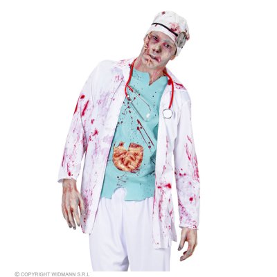 Kostüm Zombie Doktor (Kittel mit Hemd und...