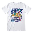 Simpsons T-Shirt  Weiß Unisex Frosted Crusty Qs