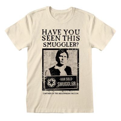 Star Wars T-Shirt  Beige Unisex Have You Seen This Smuggler