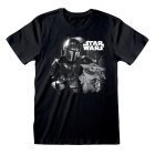 Star Wars : Mandalorian, The T-Shirt  Schwarz Unisex BW Photo