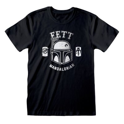 Star Wars T-Shirt  Schwarz Unisex Fett Mandalorian