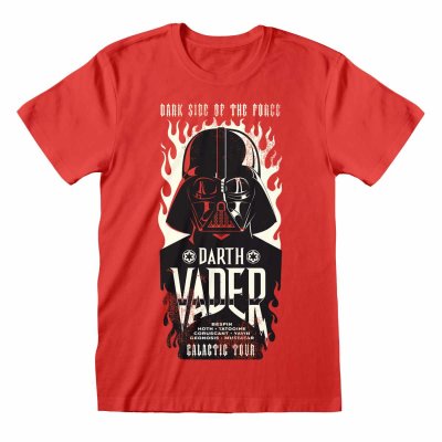 Star Wars T-Shirt  Rot Unisex Vader Flames
