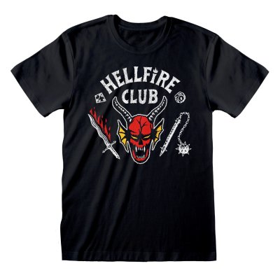 Stranger Things T-Shirt  Schwarz Unisex Hellfire Club...