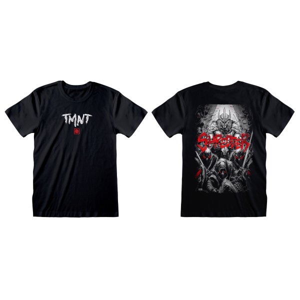 Teenage Mutant Ninja Turtles T-Shirt  Schwarz Unisex Artist Series T-Shirt  Schwarz Unisex Shredder (Front & Back)