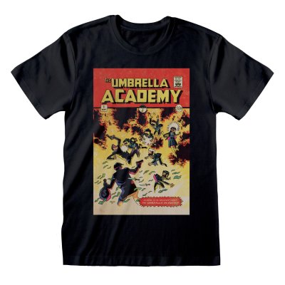Umbrella Academy T-Shirt  Schwarz Unisex Comic Cover