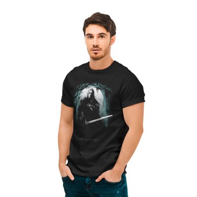 Witcher, The T-Shirt  Schwarz Unisex Silhouette