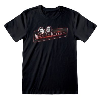 Marvel WandaVision T-Shirt  Schwarz Unisex Logo And Faces