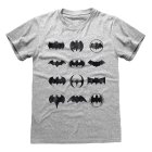 DC Batman T-Shirt  Meliert Grau Unisex Icons