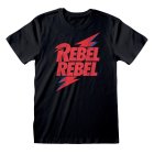 David Bowie T-Shirt  Schwarz Unisex Rebel Rebel